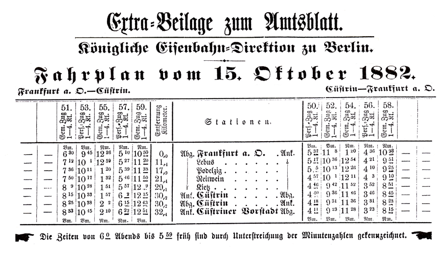 Fahrplan 